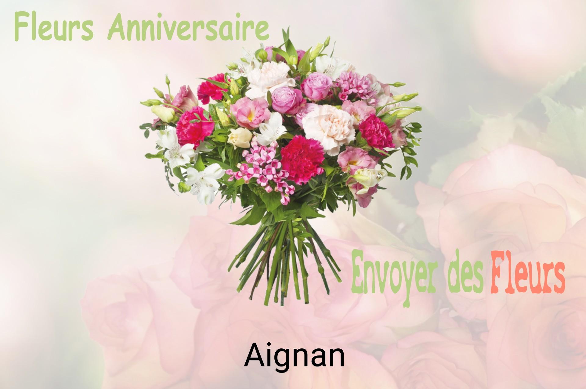 Bouquet de fleurs d’anniversaire livré à Aignan
